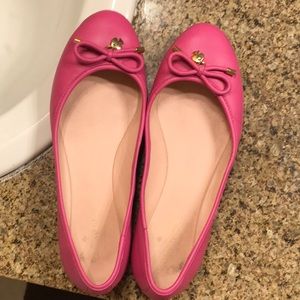 Like new. Kate Spade pink flats.